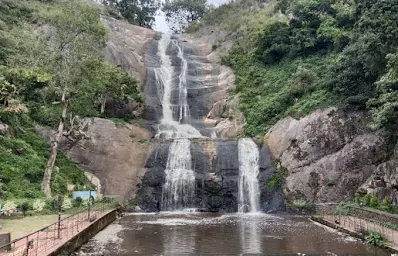 Silver Cascade Falls near best resort in Kodaikanal